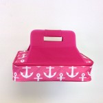 32561-PINK ANCHOR DESIGN INSULATED CASSEROLE CARRIER W/HANDLE